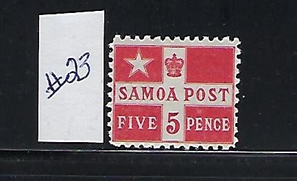 SAMOA SCOTT #23 1894-95 5P (VERMILION) -  MINT LIGHT HINGED