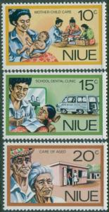 Niue 1977 SG216-218 Personal Services set MNH