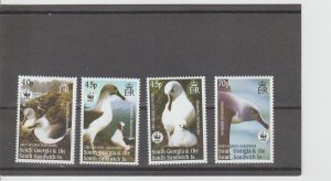 South Georgia and Sandwich Islands  Scott#  290-293  MNH  (2003 Albatross)