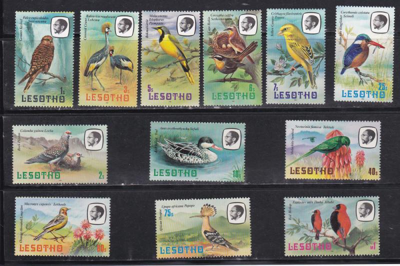 Lesotho # 321-332, Various Birds, Mint NH, 