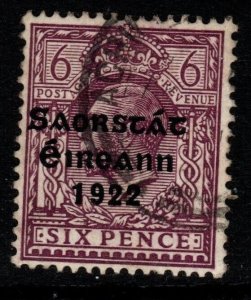 IRELAND SG60 1922 6d REDDISH PURPLE FINE USED