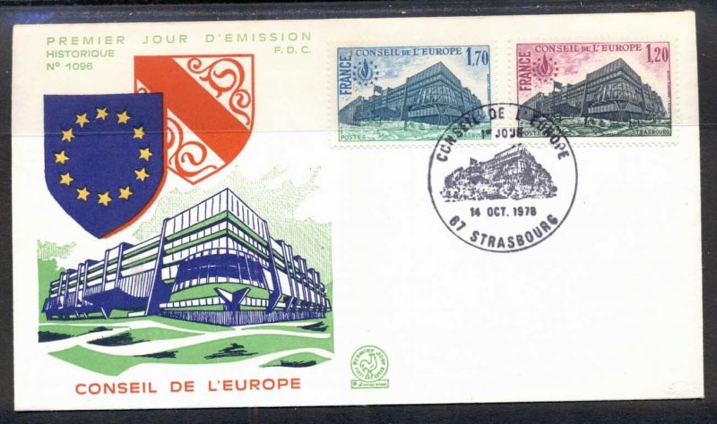 France 1978 Council of Europe FDC