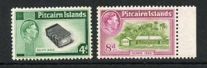 Pitcairn Is The KEY 4d and 8d Values (small light tone patch) U/M Cat 47 Pounds