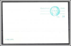 US #UX106 Postal Card Charles Carroll Unused