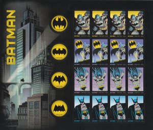 U.S.: Sc #4928-4935, Batman, Forever, MNH, Sheet of 20