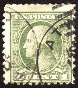 1918, US 1c, Washington, Used, Sc 525