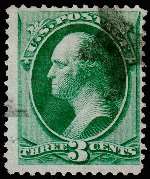 United States Scott 136 H Grill (1870) Used F, CV $5.00 C