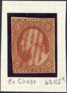 #10 F-VF USED WITH RED GRID CANCEL POS.62R5e EX-CHASE CV $210.00 BP1359