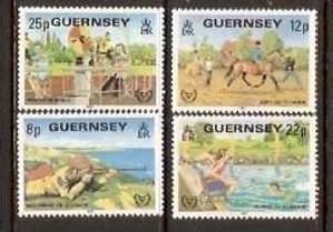 Guernsey 1981 International Year of Disabled Persons, Handicaped, Sport Shoot...