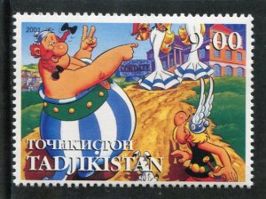 Tajikistan 2001 ASTERIX French Comics Book 1 value Perforated Mint (NH)