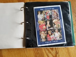 3 Albums Souvenir Sheets; Danna, Queen Elizabeth, Prince Charles and More