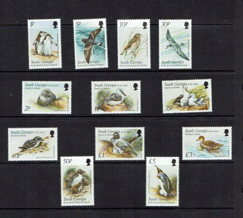 South Georgia: 1999,  Birds, definitive set, MNH