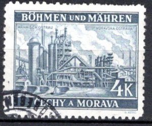 Bohemia and Moravia Scott # 36, used