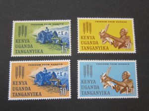 Kenya Uganda Tanganyika 1963 Sc 136-9 set MH