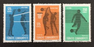 Turkey 1974 #1994-6, Sports, MNH.