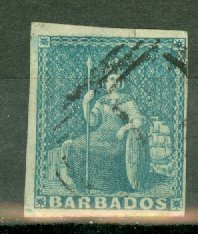 AA: Barbados 6a used CV $80