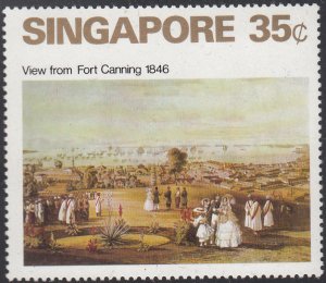 Singapore 1971 MNH Scott #147 35c View from Fort Canning 1846