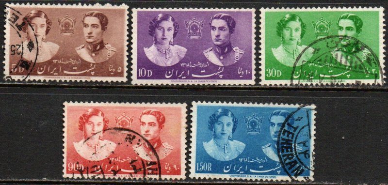 Iran Sc #871-875 Used