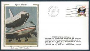 Space Shuttle Enterprise - Colorano Silk Cachet  MG