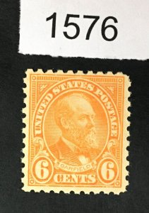 US STAMPS # 587 MINT OG H LOT #1576