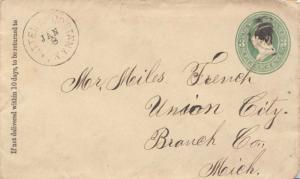 United States York Chittenango Sta'n c1875 target  1869-1968  Postal Statione...