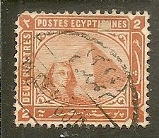 Egypt  Scott 39  Spphinx & Pyramid   Used