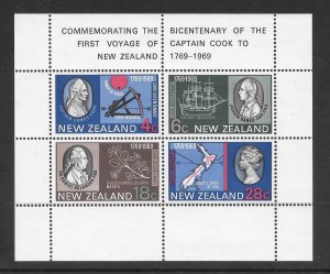 NEW ZEALAND #434a Mint NH Souvenir Sheet Captain Cook 2019 CV $18.50+