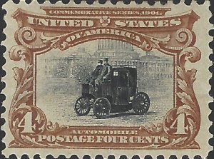 US Scott #296 Mint Hinged 4 Cent 1901 Pan American Issue Stamp