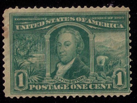 US Sc 323 Fine MH Livingston