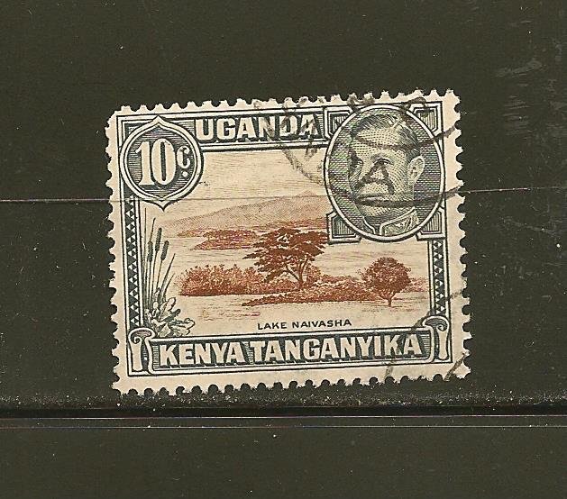 Kenya Uganda and Tanganyika SC#65 King George VI Used