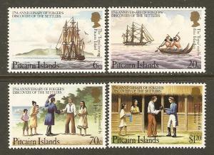 Pitcairn Islands #225-8 NH Folgers Discovery