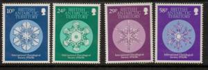 BRITISH ANTARCTIC TERR. SG151/4 1987 GLACIOLOGICAL SOCIETY MNH