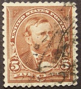 # 255 5c Grant, chocolate / used (6306) 