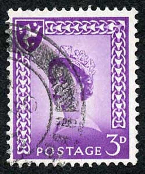 IOM SG2a 3d Deep Lilac on Chalky Paper Fine used cat from 6.50 pounds