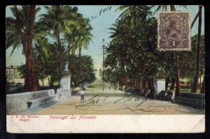 1910 Mexico Real Picture RPPC Postcard Cover La Alameda Veracruz