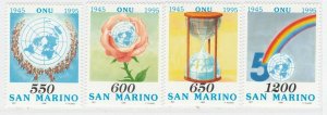 1995 San Marino 50th Anniv of U.N.O. MNH** Full Set A19P17F730-