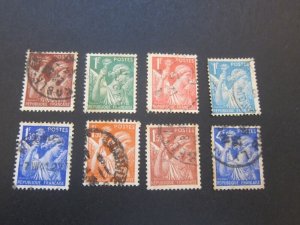 France 1939 Sc 375,377-9,381-3,387 FU