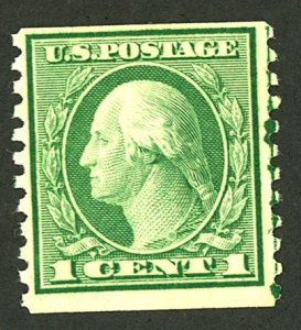 U.S. #490 MINT OG HR PENCIL ON BACK