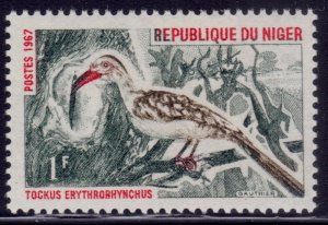 Niger, 1967, Birds - Northern Red-billed Hornbill, 1Fr, sc#184, MLH**