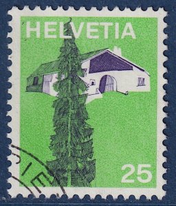 Switzerland - 1973 - Scott #561 - used - Tree House Jura