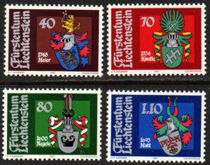 Liechtenstein Sc #704-707 Mint Hinged