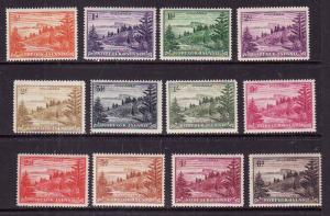 Norfolk Is.-Sc#1-12-Unused NH set-Definitives-1947-