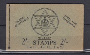Nigeria QEII 1957 2/- Booklet SGSB8 Mint Complete BP13607