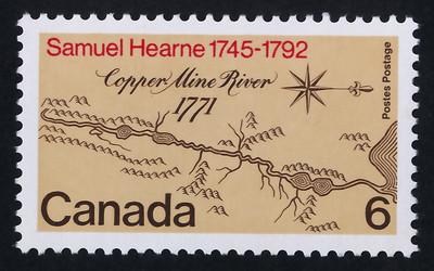 Canada 540 MNH Samuel Hearne, Map