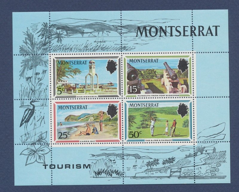 MONTSERRAT - Scott 251a -  - MNH S/S -  Tourism 1970 