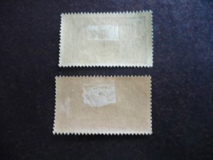 Stamps - Guadeloupe - Scott# 79,81 - Mint Hinged Part Set of 2 Stamps