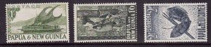 Papua New Guinea-Sc#131-3- id5-unused hinged definitives-1952-