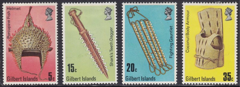 Gilbert Islands MNH 289-92 Artifacts 1976