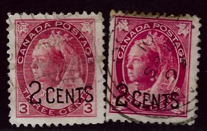 Canada #87-88 Used F-VF hr SE...Bid to win!!