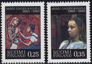 Finland - 1965 - Scott #431-32 - MNH - Akseli Gallen-Kallela